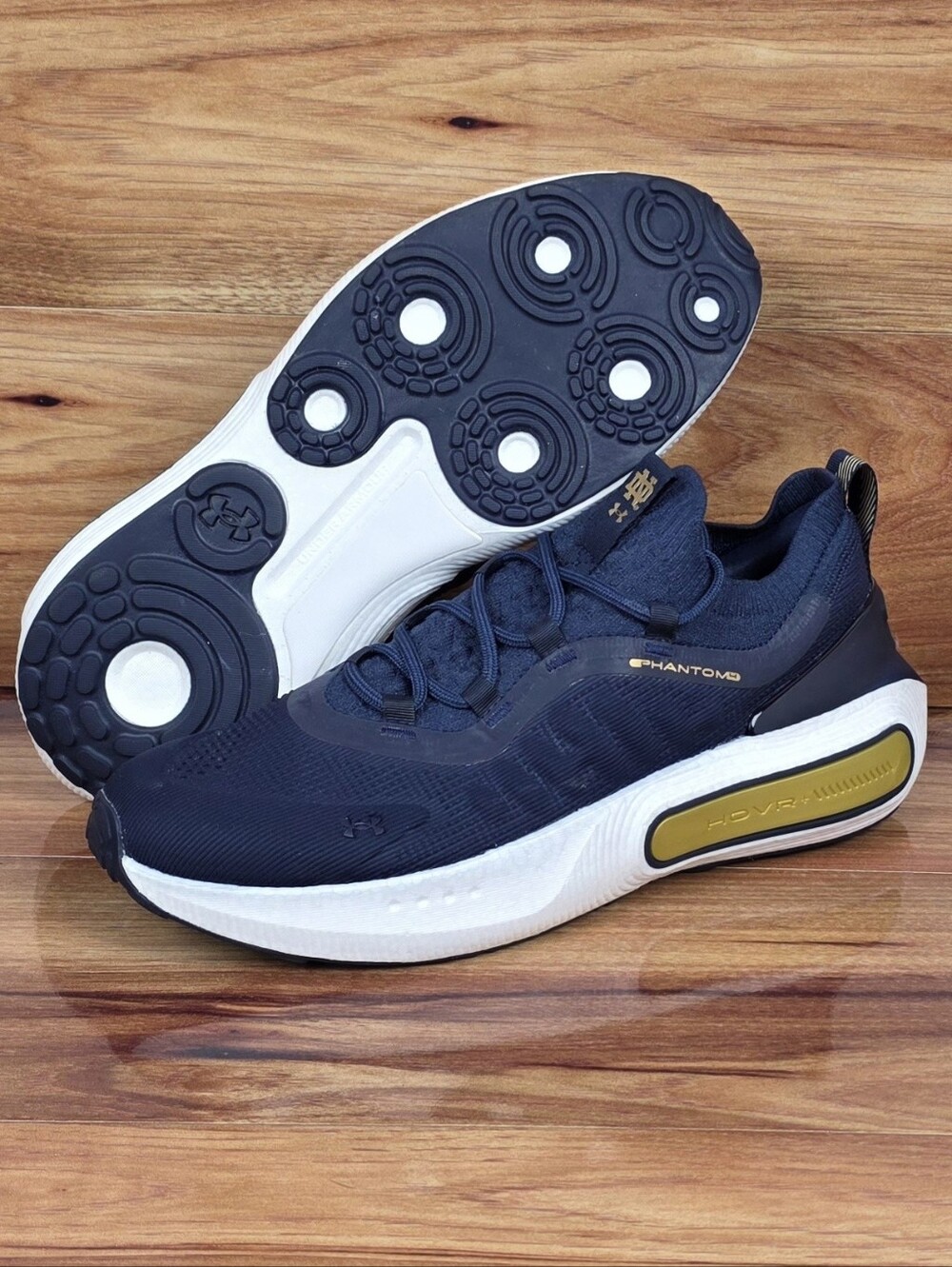NEW UA HOVR Phantom 4 Collegiate ‘University Of Notre Dame-Blue’ Men’s Size 10.5